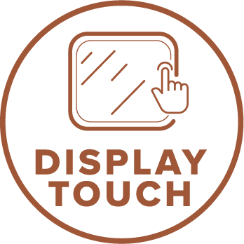 DISPLAY TOUCH di prima generazione con tasti capacitivi